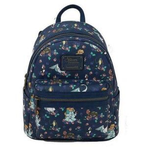 NWT LOUNGEFLY SWAN PRINCESS & FRIENDS AOP LTD ED MINI BACKPACK